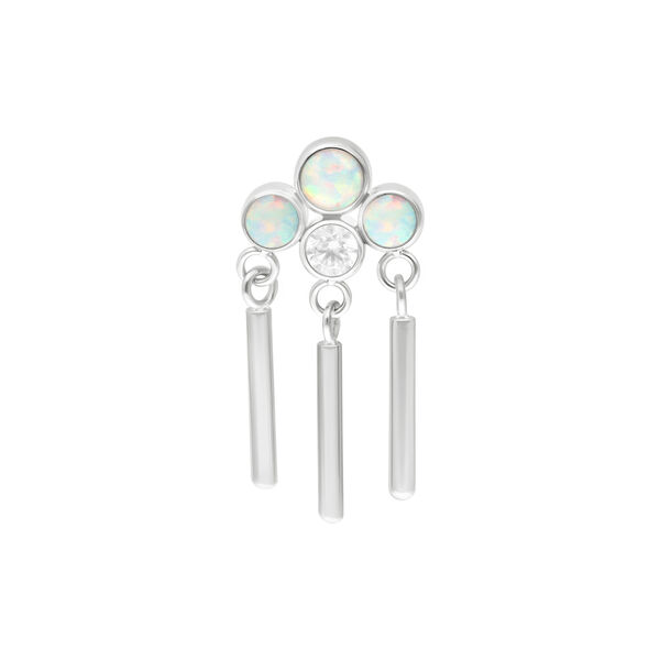 Push Fit Synthetic Opal Statement Crown Aufsatz