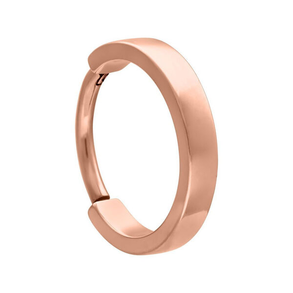 Roségoldener Clicker-Ring 12,0 mm auf weißem Hintergrund