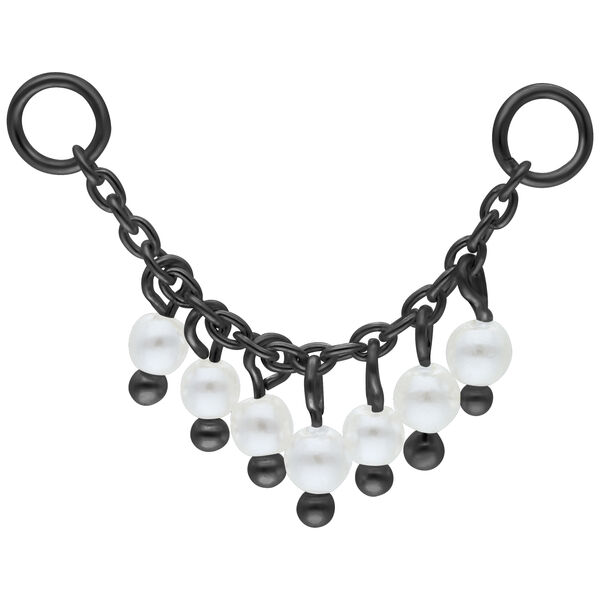Little Synthetic Pearls Piercing Connection Chain