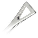 Strumento per piercing Duval in acciaio inox su sfondo bianco