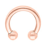 Circular Barbell in titanio color rosé su sfondo bianco