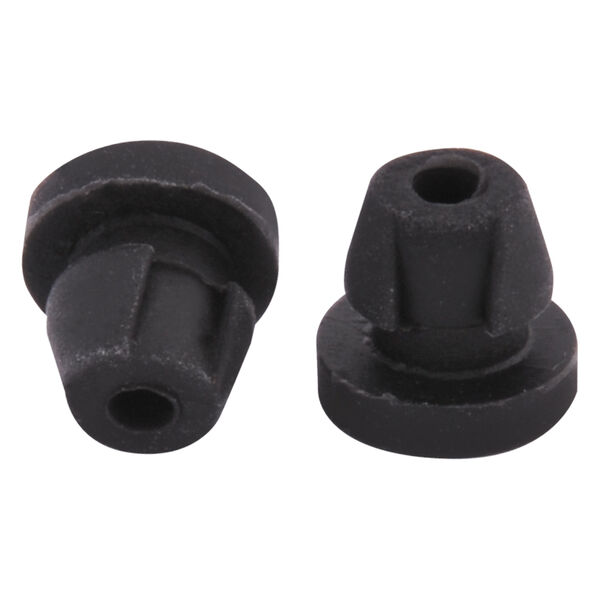 Black Rubber Nipples - mustat tatuointikoneen kumitutit (100 kpl)