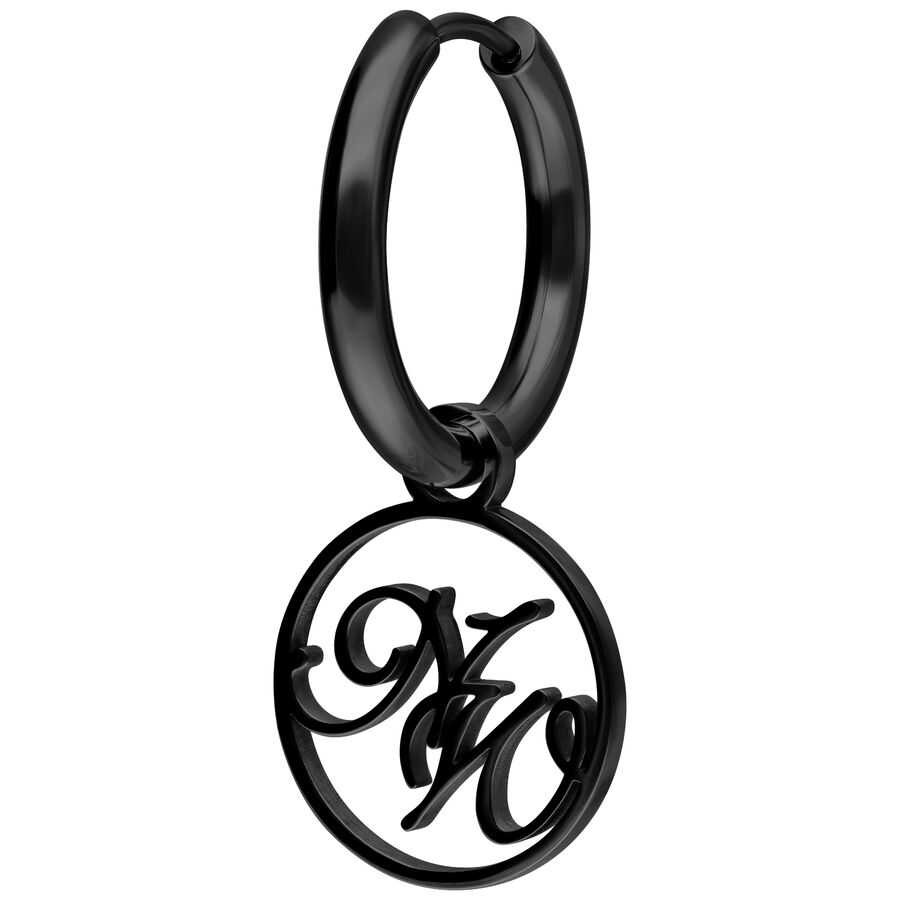 Aros negros con el logo de Nightwish sobre fondo blanco