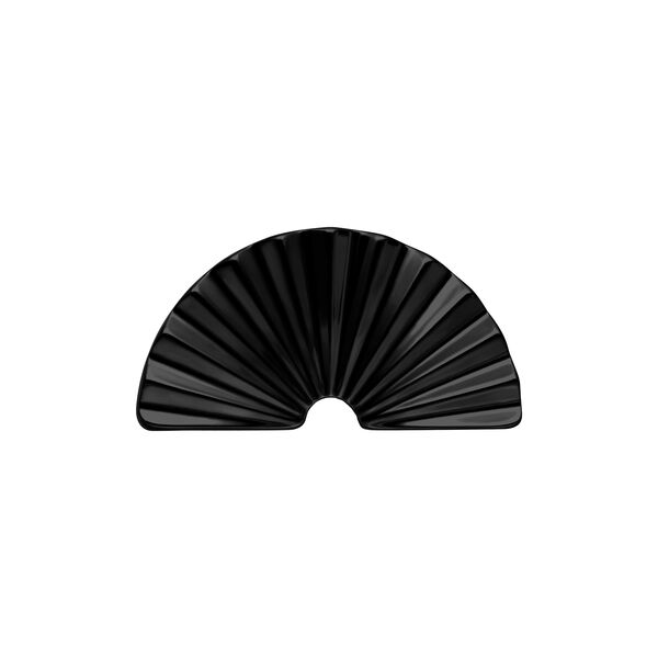 Push Fit Riffled Half Circle Attachment - Black Metal