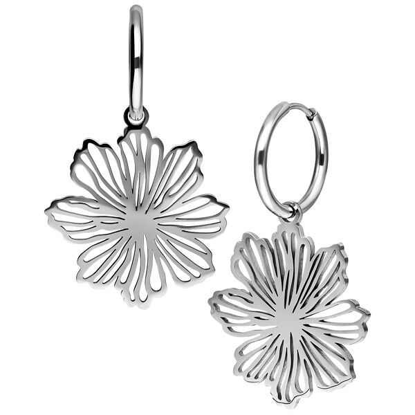 Fine Flower Hoops