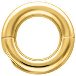 Anello Tribal Dream rotondo, dorato, in acciaio chirurgico su sfondo bianco