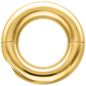 Runder, goldener Tribal Dream Ring aus Chirurgenstahl auf weißem Hintergrund