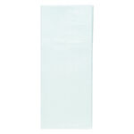 Paño estéril blanco, rectangular, de material sintético
