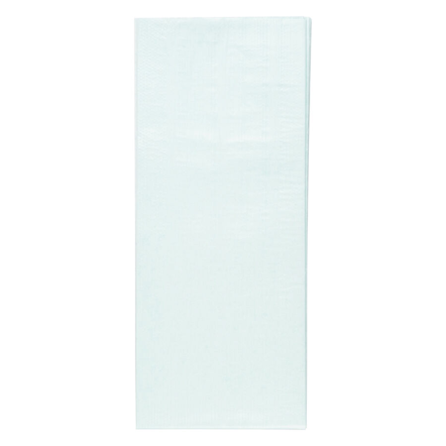 Paño estéril blanco, rectangular, de material sintético