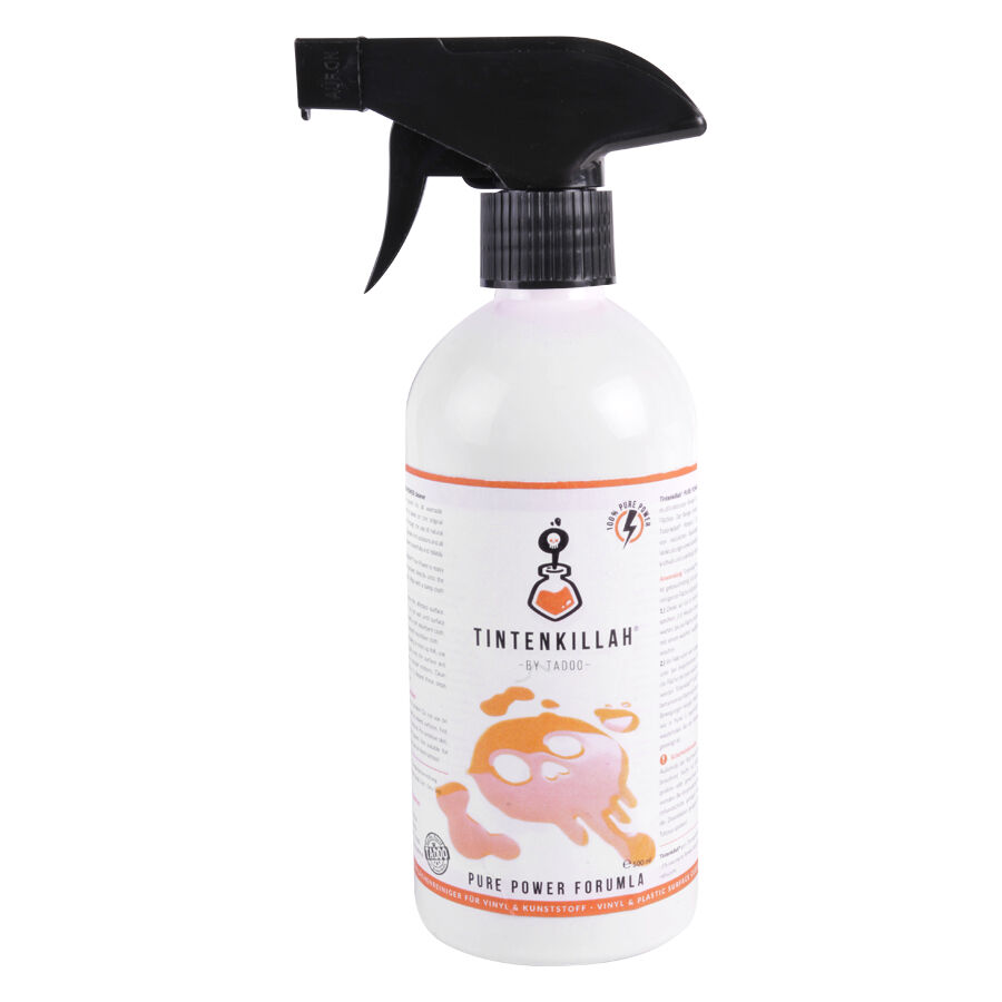 TADOO Tintenkillah spray 500 ml con spruzzatore nero su sfondo bianco