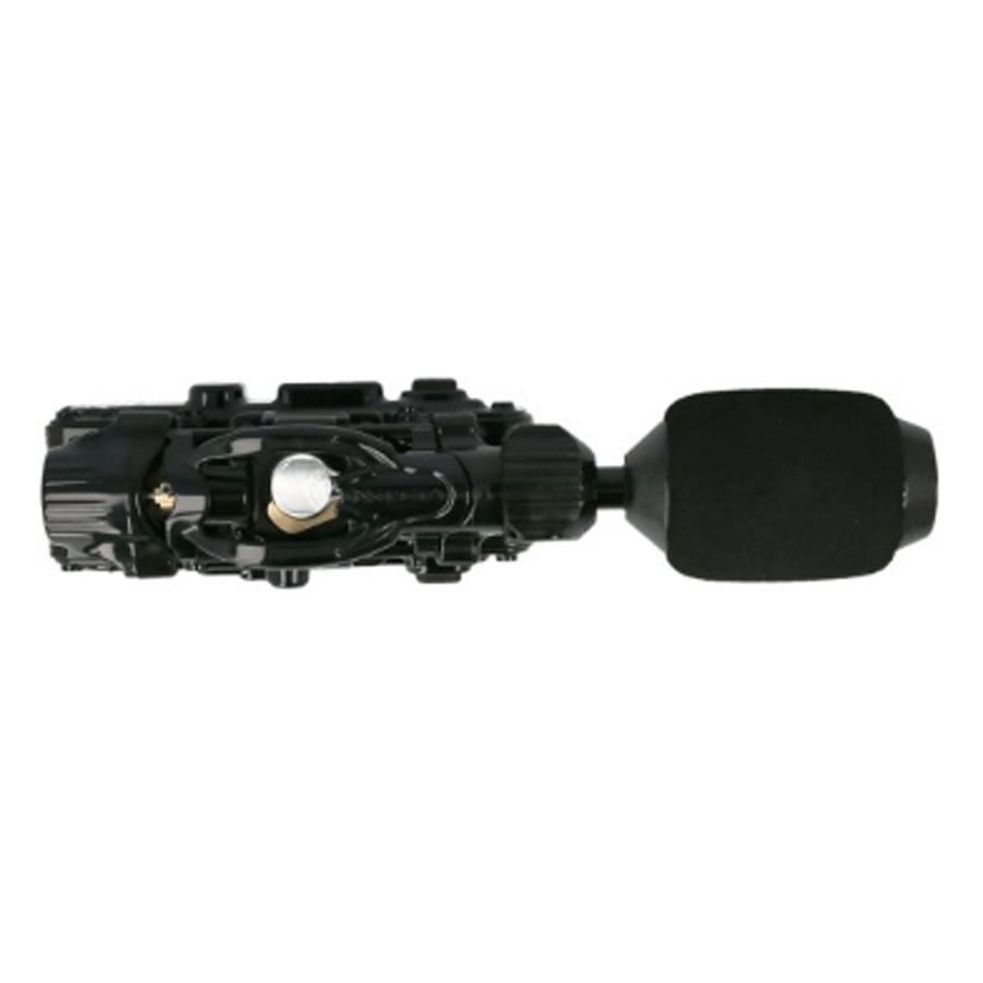 Macchina per tatuaggi InkJecta Flite X1 nera in alluminio su sfondo bianco