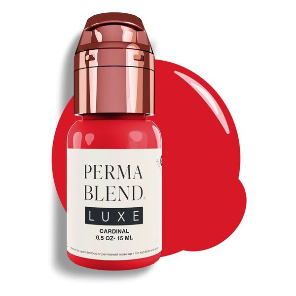Perma Blend PMU -väripullo Kardinaali valkoisella taustalla