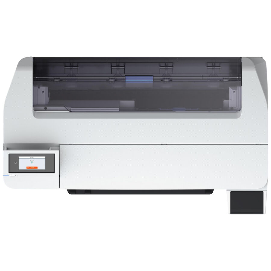 Stampante bianca Epson SureColor SC-T3100x su sfondo neutro