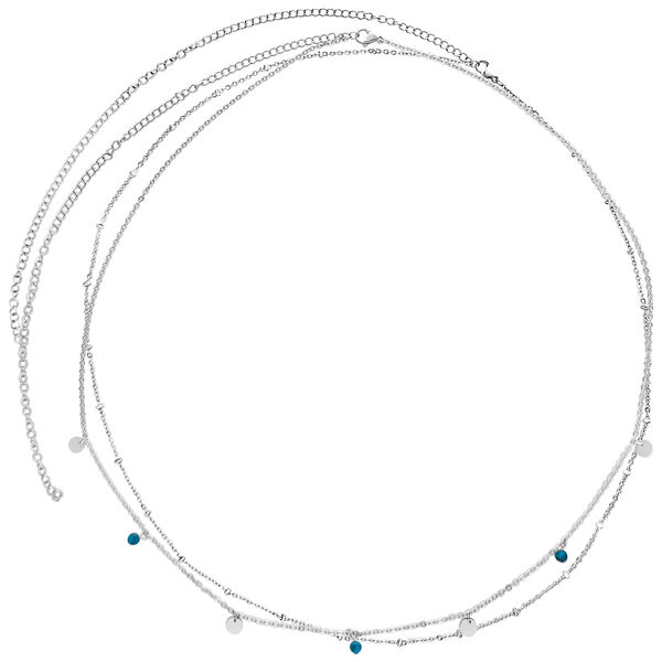 Ocean Double Belly Chain - Silvercoloured Metal