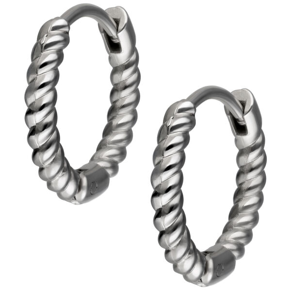 Twisted Little Hoops Pairs 10 mm