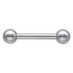 Hopeinen barbell kiillotetuilla palloilla valkoisella taustalla