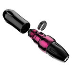 Xion Pen Bubble Gum en rosa, de aluminio, sobre fondo blanco