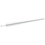 Punzón de inserción de titanio plateado de 1.2mm sobre fondo blanco