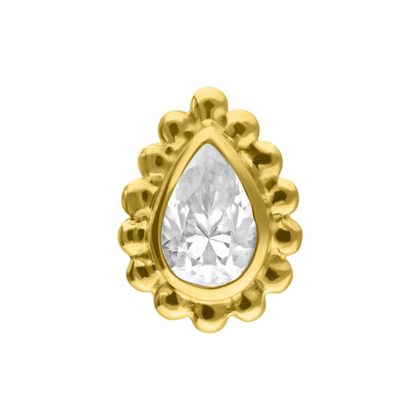 14K Perfect Fit Crystal Drop Attachment