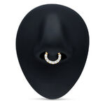 Hinged Crystal Ring 18k