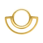 Goldener Dual Ring Clicker vor weißem Hintergrund