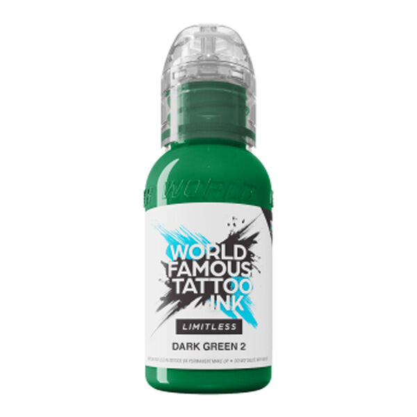 Inchiostro Tatuaggio World Famous Ink Limitless Dark Green 2<!--6409e3d459a08-->