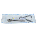 Indicatore MELAcontrol Tipo 5 in sacchetto di sterilizzazione trasparente su sfondo bianco