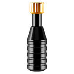 Sol Grip M negro para tatuajes con acento amarillo sobre fondo blanco