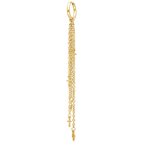 Golden Immortal Hoops Pair