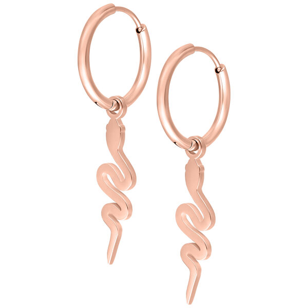 Little Snake Hoops<!--5cf8f2088aaac--> - Rosegold