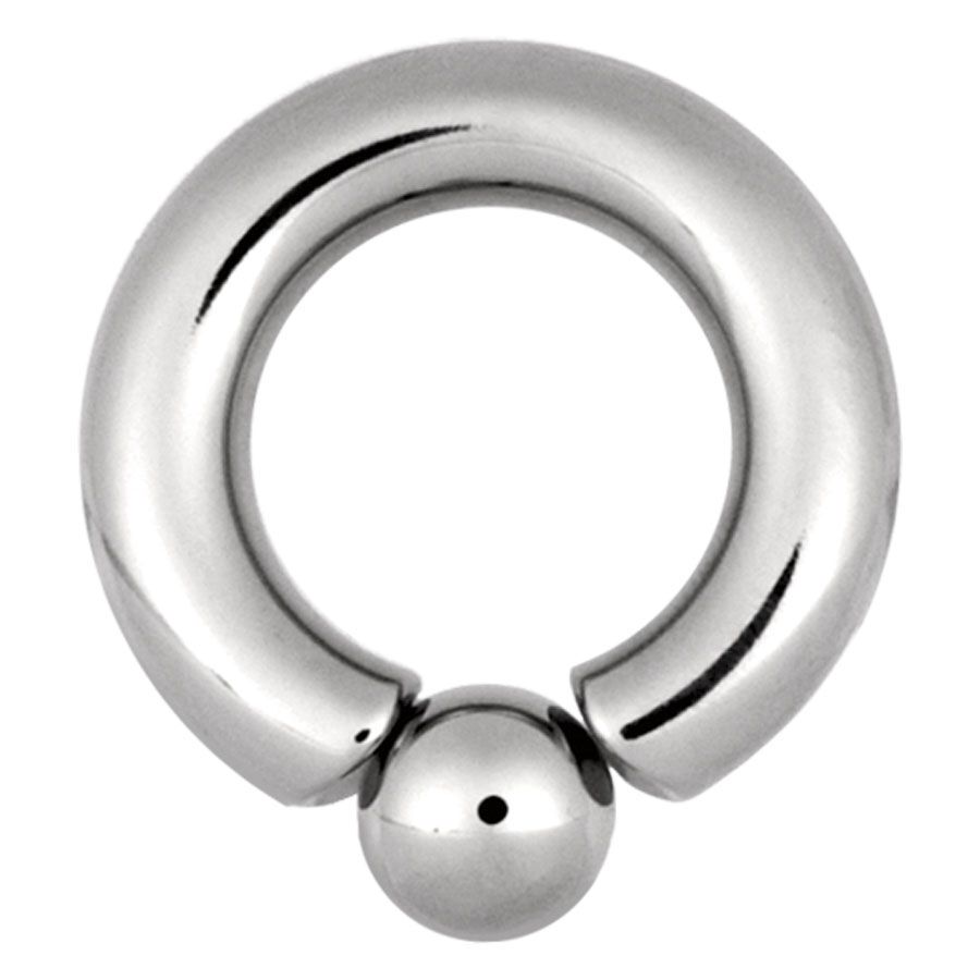 Aro de bola atornillada Titan Highline® plateado sobre fondo blanco