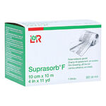 Suprasorb® F Vendaje de Película enrollado en empaque verde y blanco