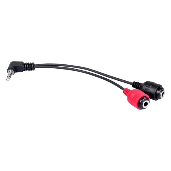 HAWK Headphone Plug 6.3mm negro sobre fondo blanco