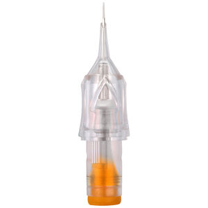 The Signature® - 5er Rundliner Patrone 0.35 mm Transparente Rundliner Patrone mit 5 Nadeln und 0.35 mm Stärke auf weißem Hintergrund
