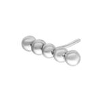 Accessorio Bubble Bar Push Fit Argento su sfondo bianco