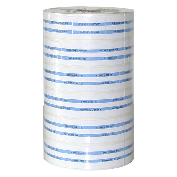 Rollos de repuesto MELAdoc® 6 blanco y azul sobre fondo blanco