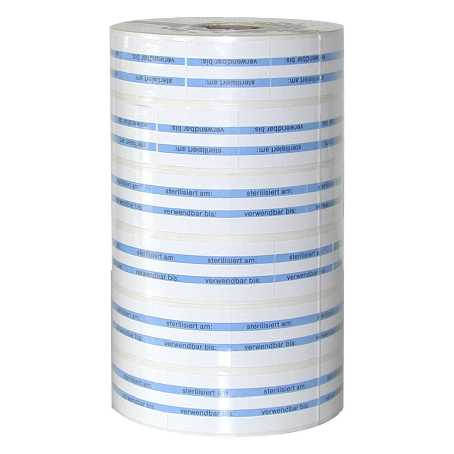 Rotoli di ricambio MELAdoc® 6 bianco-blu su sfondo bianco