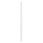 Barra piercing dritta bianca in Bioplast su sfondo bianco