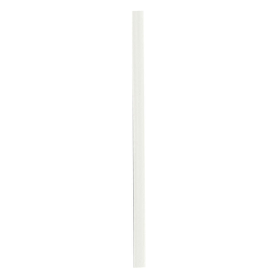 Barra piercing dritta bianca in Bioplast su sfondo bianco