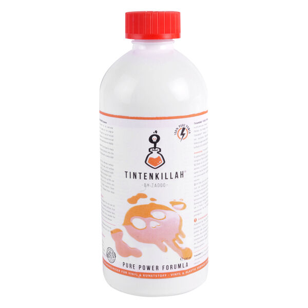 Bottiglia bianca con tappo rosso, etichetta TADOO, contenuto 500ml