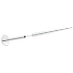 Spina di inserimento Push-Fit in titanio argento su sfondo bianco