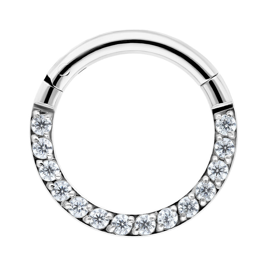 Clicker con Cristal Engastado en Pavé