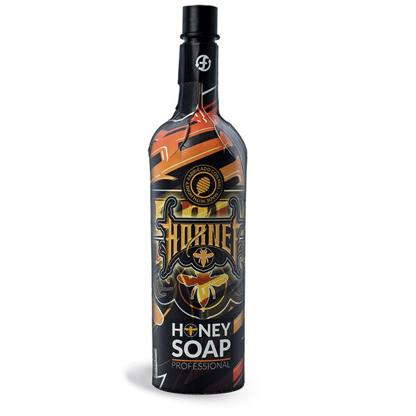 Botella de Jabón Hornet Honey con etiqueta colorida, 750ml
