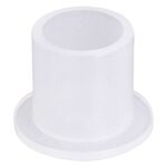 Cappuccio d'inchiostro sintetico bianco per accessori da tatuaggio su sfondo bianco