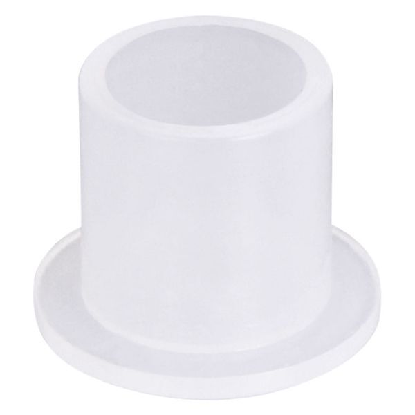 Cappuccio d'inchiostro sintetico bianco per accessori da tatuaggio su sfondo bianco