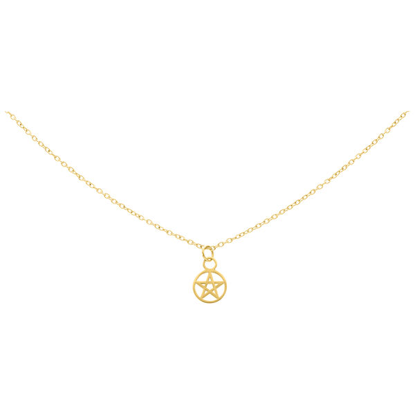 Little Pentagram Star Necklace - Golden Metal