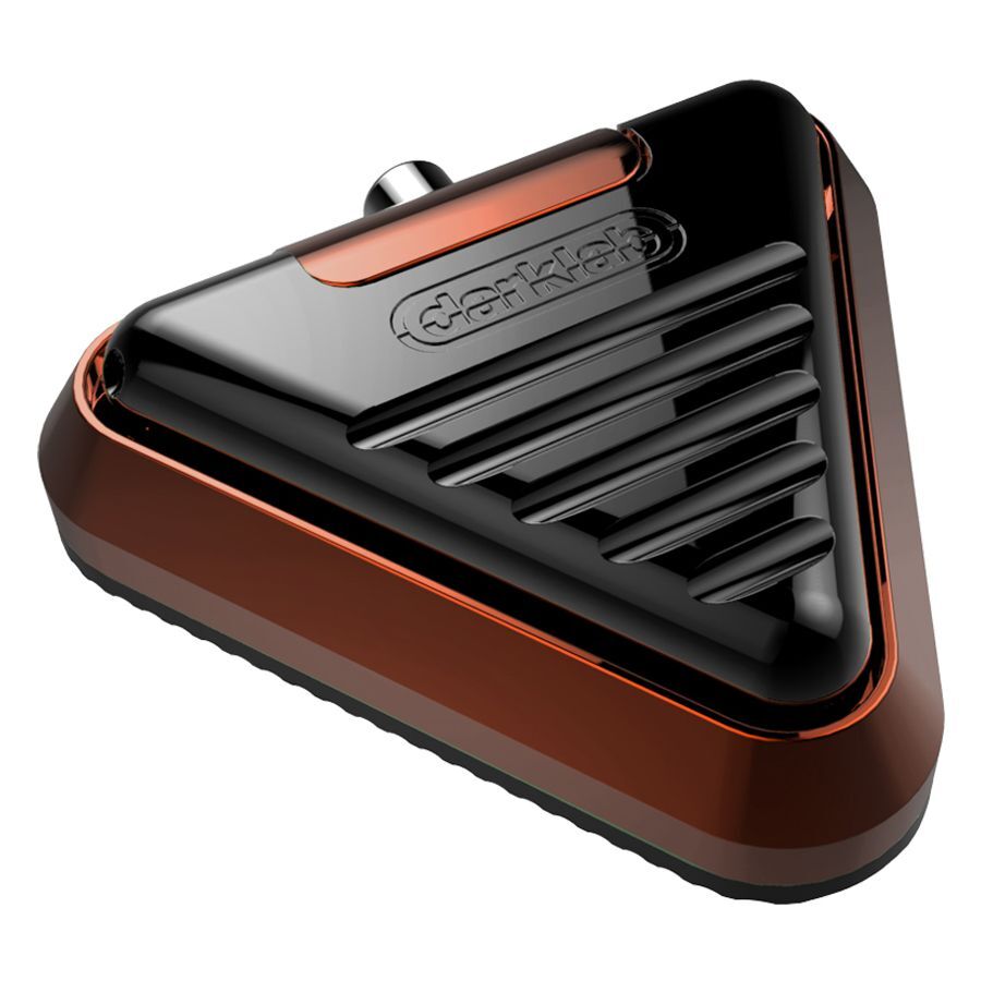Delta pedal de pie en forma triangular, naranja con superficie negra