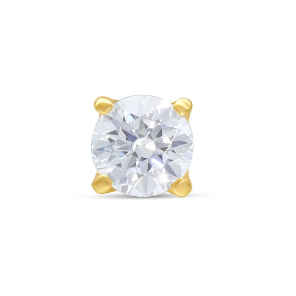 Accesorio de 14K Gold con cristal claro sobre fondo blanco