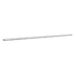 Lungo supporto Microdermal argento su sfondo bianco