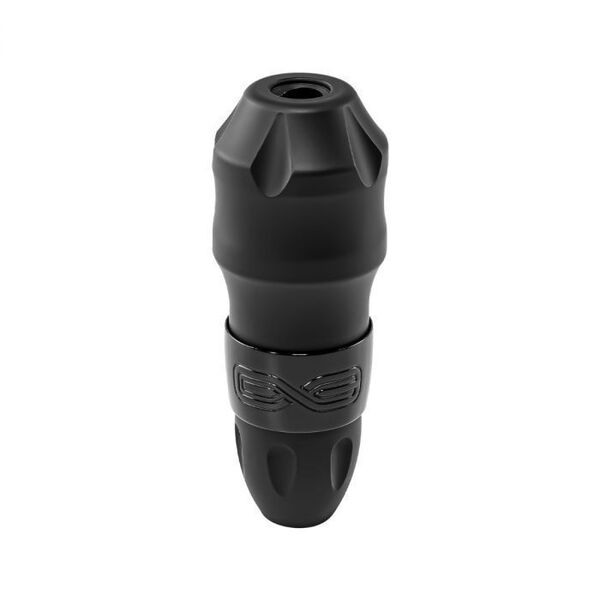 Musta FK Irons EXO 3.2 mm tatuointikone valkoisella taustalla